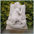 Garden Life Size Marble Sleeping Girl Statue